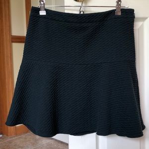 LOFT Hunter Green Fit And Flare Skirt
